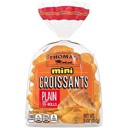 Thomas Mini Plain Croissants, 19 Count - 2 Packs