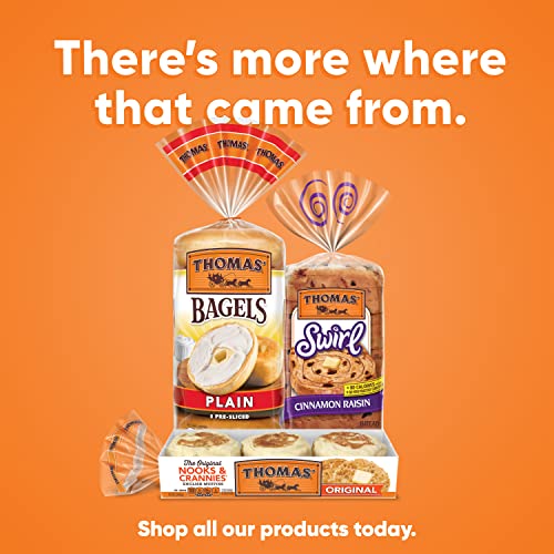Thomas Plain Bagel Thins, Only 110 Calories, 8 Count, 13 Oz Thomas Plain Bagel Thins, Only 110 Calories, 8 Count, 13 Oz