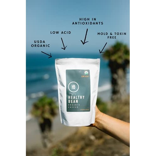 Healthy Bean Coffee - Espresso, Low Acid Coffee | Ground, Organi