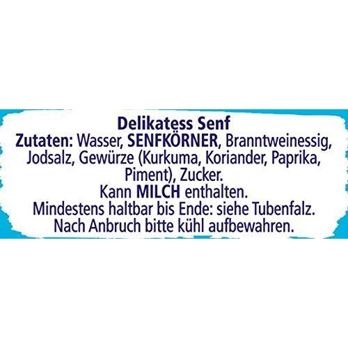 Medium Hot German Deli Mustard In A Tube | Mix Of Brown And Yell