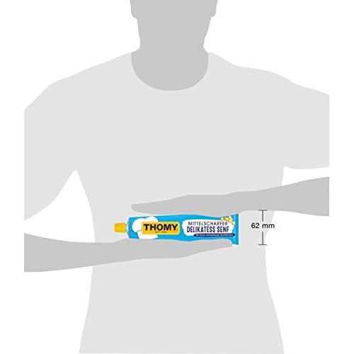 Medium Hot German Deli Mustard In A Tube | Mix Of Brown And Yell