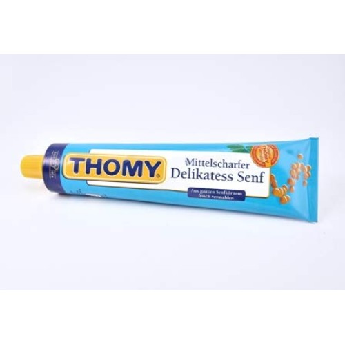 Thomy Delikatess Senf Mittelscharf Medium Hot Mustard In Tube