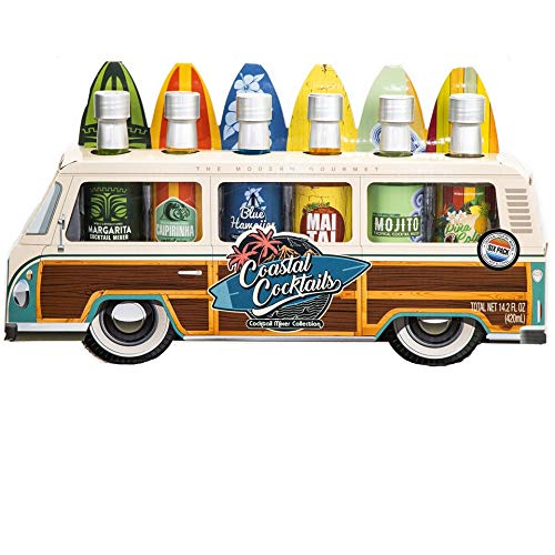 Thoughtfully Gifts, Woody Bus Summer Cocktail Mixers, Includes T