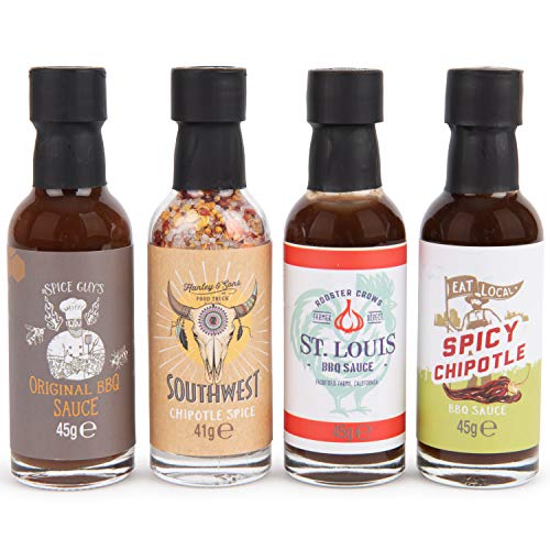 Thoughtfully Gifts, Bbq Grilling Gift Set, Flavors Include Spicy