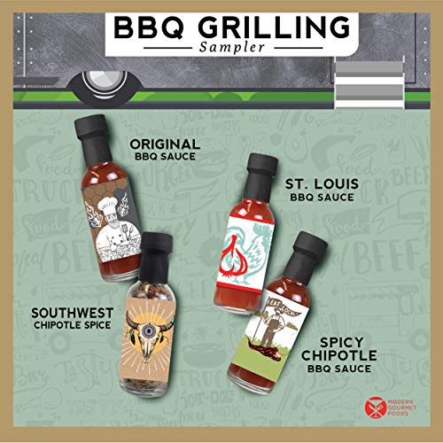 Thoughtfully Gifts, Bbq Grilling Gift Set, Flavors Include Spicy