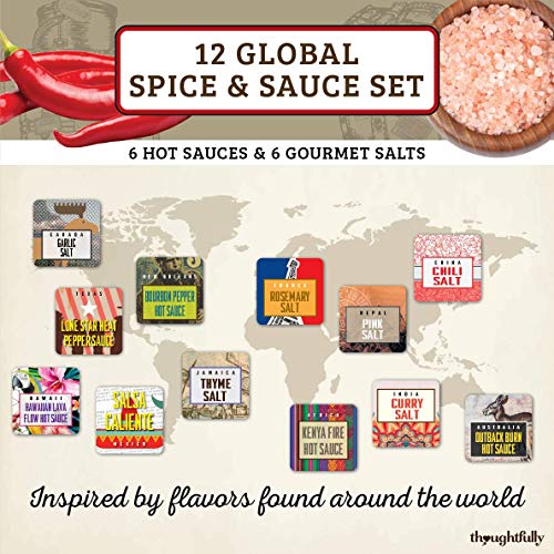 Thoughtfully Gifts, Global Spice And Sauce Set, Includes A Varie