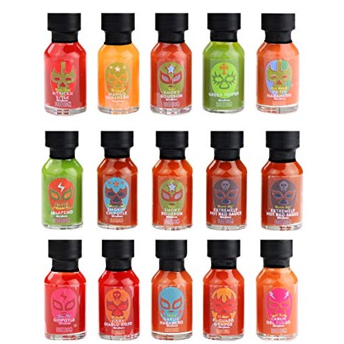 Thoughtfully Gifts, Hot Sauce Book Gift Set, Hot Sauce Sampler I
