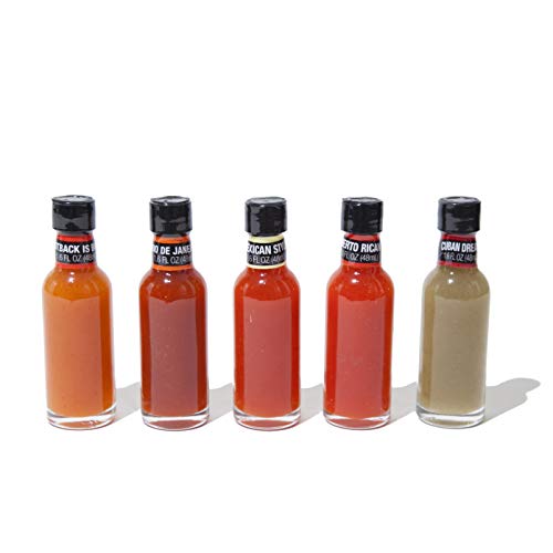 Thoughtfully Gifts, Hot Sauces To Go: Global Edition Gift Set, I
