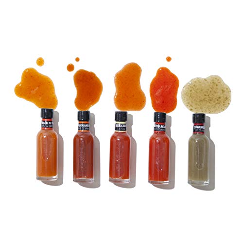 Thoughtfully Gifts, Hot Sauces To Go: Global Edition Gift Set, I