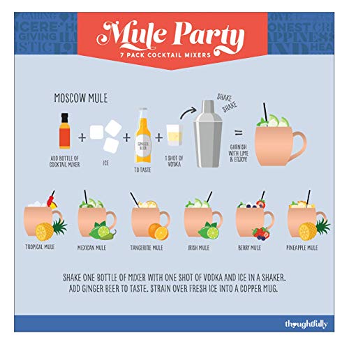 Thoughtfully Gifts, Mule Party Cocktail Mixers, 2.3 Fluid Ounces