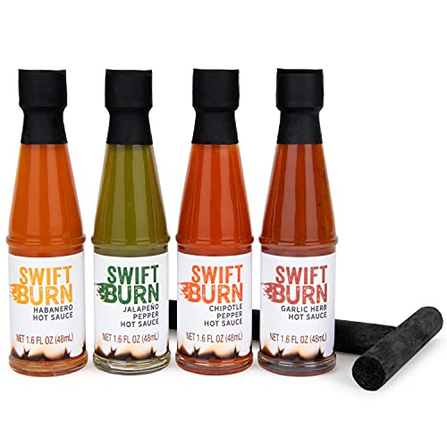 Thoughtfully Gifts, Swift Burn Tnt Hot Sauce Gift Set, Flavors I