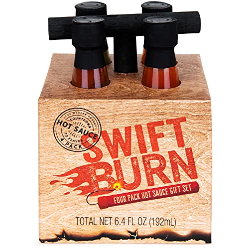 Thoughtfully Gifts, Swift Burn Tnt Hot Sauce Gift Set, Flavors I
