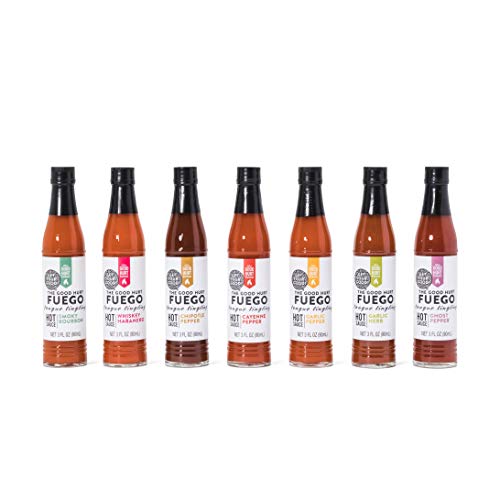 Thoughtfully Gifts, The Good Hurt Fuego: A Hot Sauce Gift Set Fo