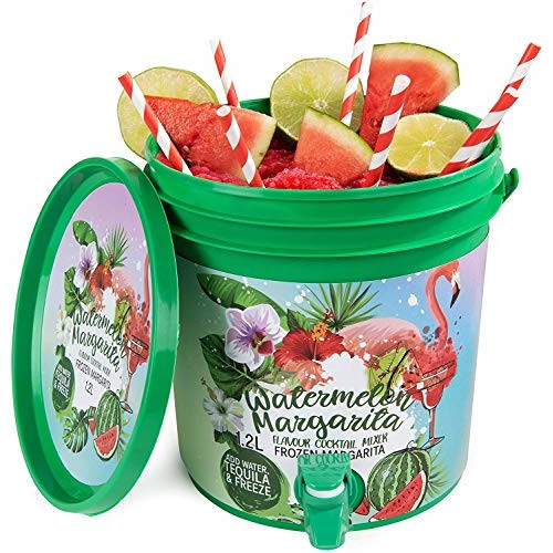 Thoughtfully Gifts, Watermelon Margarita Cocktail Bucket, Includ