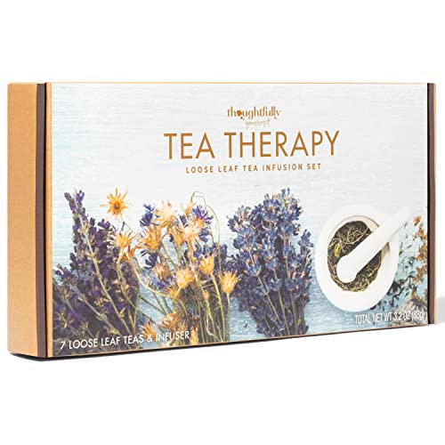 Thoughtfully Gourmet, Tea Therapy Infusion Gift Set, 7 Unique Fl