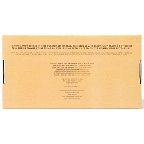 Thoughtfully Gourmet, Tea Therapy Infusion Gift Set, 7 Unique Fl