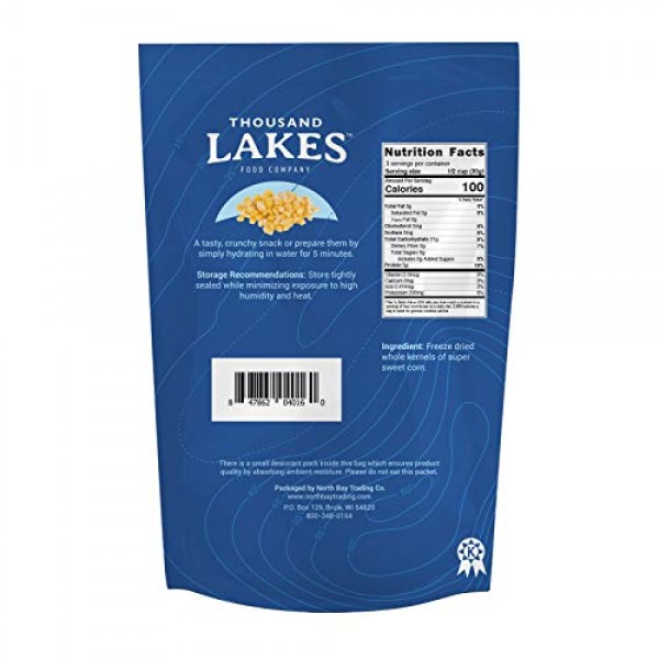 Thousand Lakes Freeze Dried Fruits And Vegetables - Sweet Corn 1