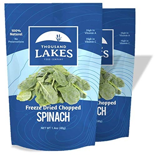 Thousand Lakes Freeze Dried Fruits And Vegetables - Spinach 2-Pa