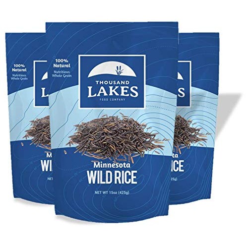 Thousand Lakes Minnesota Grown Wild Rice - 3-Pack 15 Ounces 45