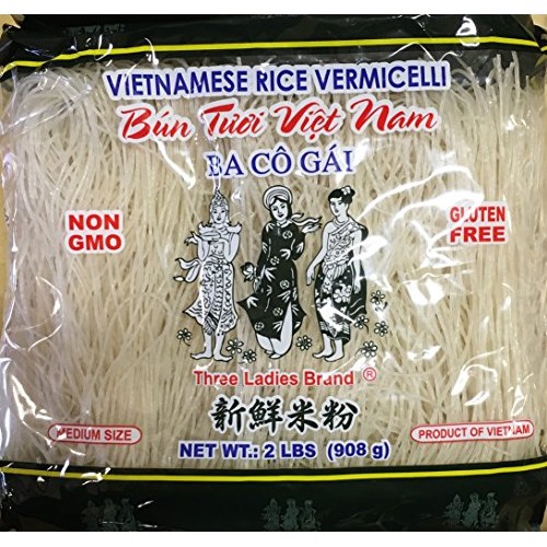Vietnamese Rice Stickvermicelli Three Ladies Brand 2Lbs