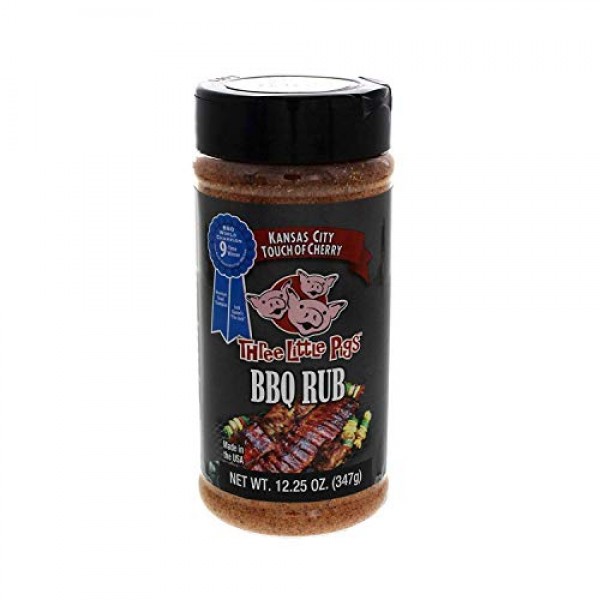 Three Little Pigs Touch Of Cherry Bbq Rub Large 12.25 Oz