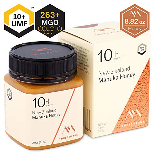 Three Peaks Manuka Honey New Zealand - Certified Umf 10+ - 8.82