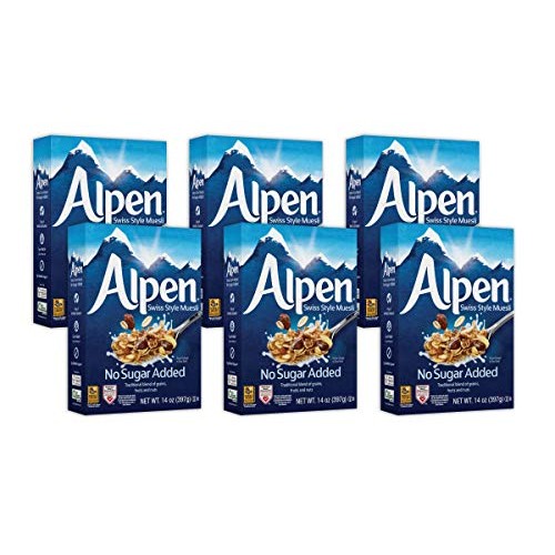 Alpen No Sugar Added Muesli, Swiss Style Muesli Cereal, Whole Gr