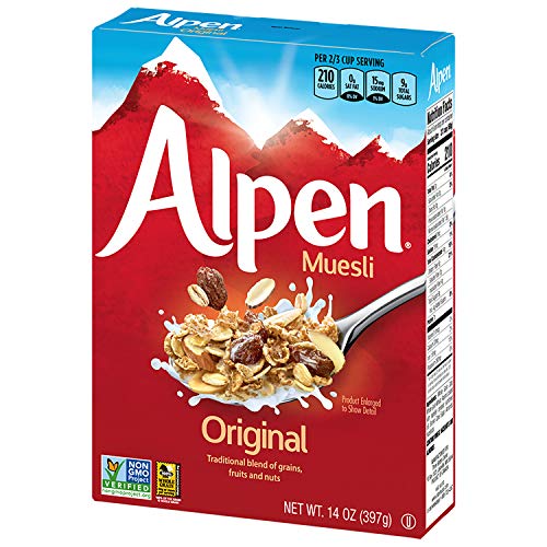 Alpen Original Muesli, Swiss Style Muesli Cereal, Whole Grain, N...