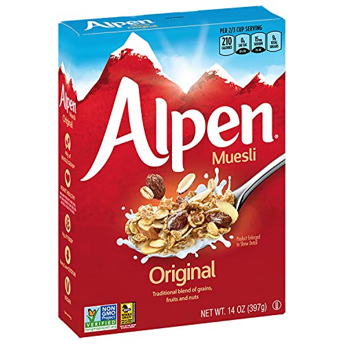 Alpen Original Muesli, Swiss Style Muesli Cereal, Whole Grain, N...