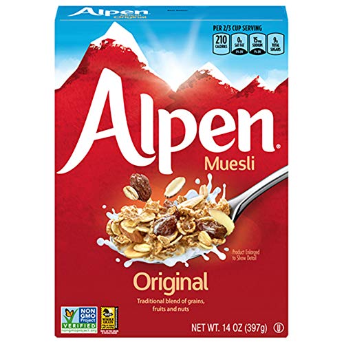 Alpen Original Muesli, Swiss Style Muesli Cereal, Whole Grain, N...