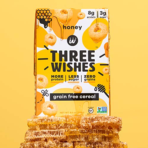 Three Wishes, Cereal Grain Free Honey, 8.6 Ounce
