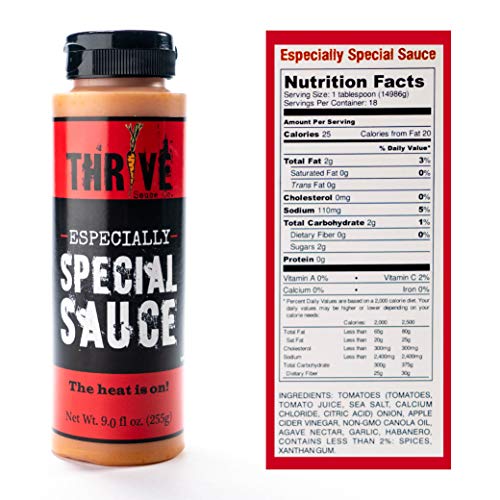 Thrive Sauce Multi-Purpose Dairy-Free Hot Sauce - Smokey Hot -
