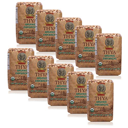 Thya Organic Chickpeas | Organic Garbanzo Beans, 10 Lbs 10 X 1