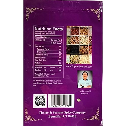 Thyme &Amp; Seasons Purple Rice Blend - Black, Cargo, Jasmine, And S