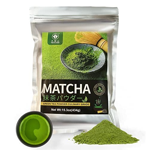 TIAN HU SHAN Matcha Green Tea Powder 15.3oz/434g, Starter Matcha...