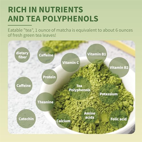 TIAN HU SHAN Organic Matcha Green Tea Powder 4.0oz/114g, Matcha ...