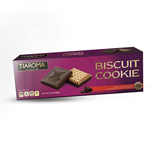 Tiaroma Biscuit Cookie | Dark Chocolate topped Biscuit Cookie, P...