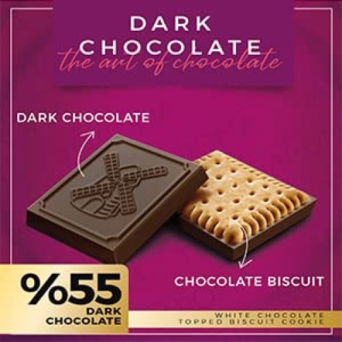 Tiaroma Biscuit Cookie | Dark Chocolate topped Biscuit Cookie, P...