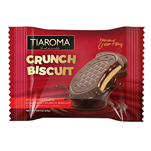 Tiaroma Crunch Biscuit 3 Pack | Milk Chocolate Covered Crunchy B...
