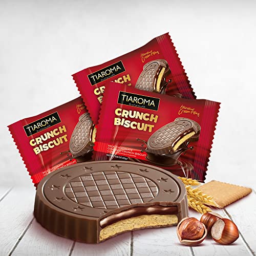Tiaroma Crunch Biscuit 3 Pack | Milk Chocolate Covered Crunchy B...