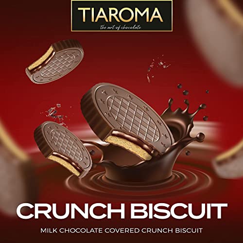 Tiaroma Crunch Biscuit 3 Pack | Milk Chocolate Covered Crunchy B...
