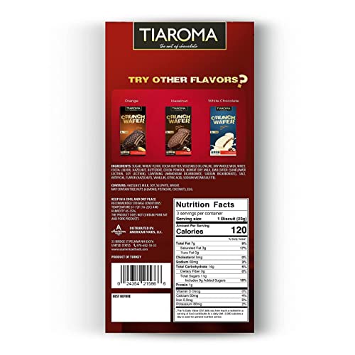 Tiaroma Crunch Biscuit 3 Pack | Milk Chocolate Covered Crunchy B...