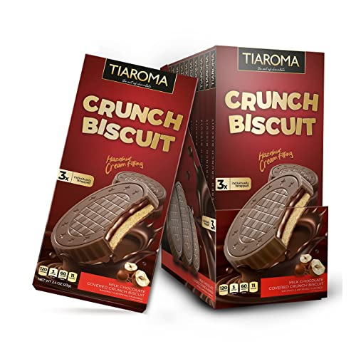Tiaroma Crunch Biscuit 3 Pack | Milk Chocolate Covered Crunchy B...