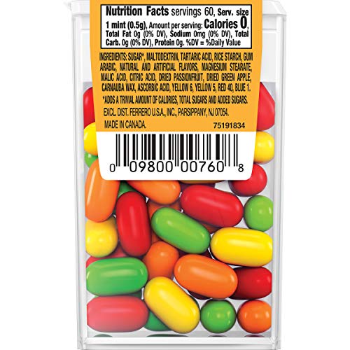 Tic Tac Fresh Breath Mints, Fruit Adventure, 1 Oz Singles, 12 Count