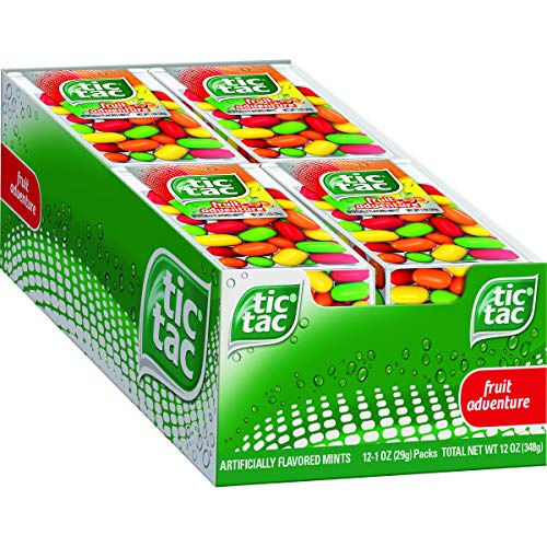 Tic Tac Fresh Breath Mints, Fruit Adventure, 1 Oz Singles, 12 Count