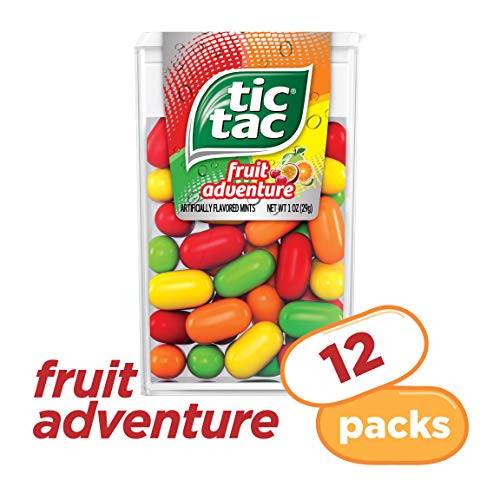Tic Tac Fresh Breath Mints, Fruit Adventure, 1 Oz Singles, 12 Count