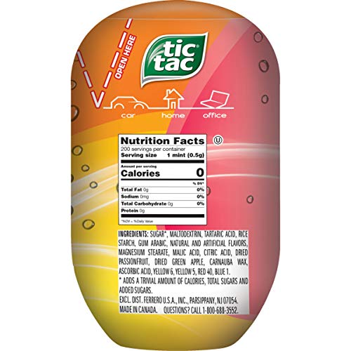 Tic Tac Fresh Breath Mints, Fruit Adventure, Bulk Hard Candy Min