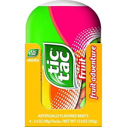 Tic Tac Fresh Breath Mints, Fruit Adventure, Bulk Hard Candy Min