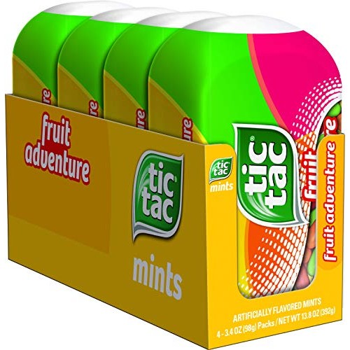 Tic Tac Fresh Breath Mints, Fruit Adventure, Bulk Hard Candy Min