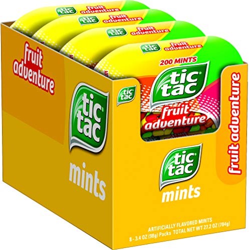 Tic Tac Fresh Breath Mints, Fruit Adventure, Bulk Hard Candy Min